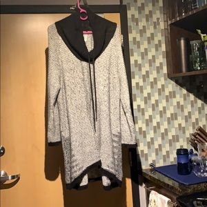 Cowl neck knit sweater